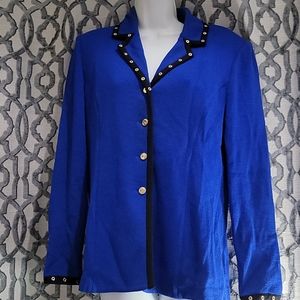 ST. john Blue Cardigan